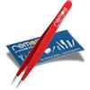 remos professional body care REMOS Pinzetta per schegge in acciaio inox con punta fine - Rosso