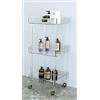 Petrozzi Carrello Eco Asta Tonda 30X22 in Plexiglass in 18 Colori - Colore: Trasparente - Ruote: Senza Ruote
