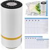 Leikurvo Macchina sottovuoto con 15 sacchetti sottovuoto: mini macchina sottovuoto per sottovuoto a mano, saldatrice sottovuoto per alimenti secchi o umidi