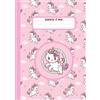 Independently published Questo è mio: Quaderno a quadretti 1 cm con margine formato A4 | 108 pagine | Griglia 10F: 10mm con margini - Per prima elementare e scuola materna | Unicorni rosa