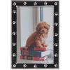 Lawrence Frames Cornice portafoto in metallo argentato e smalto nero, 4 x 6 cm