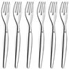 LOU LAGUIOLE - Set di 6 forchette da torta - Set di - Jet - Acciaio 18/0 - Finitura Specchio - Lunghezza 140 mm - Acciaio inossidabile