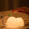 Auezona Luce Notturna Bambini, Silicone Lampada da Comodino Neonato Con Funzione Timer, Luce Notturna Bambini Ricaricabile, Lampada Notturna Touch, Luce Notturna per Regalo Neonato Ragazza Ragazzo