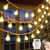 Ligarko Catena luminosa a batteria, 40 LED, 5 m, decorazione natalizia, 8 modalità con telecomando, IP65, impermeabile, adatta per balcone, giardino, Natale e altre decorazioni interne ed esterne (bianco