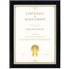 GraduatePro Cornici A4 Nere Legno Portafoto Diploma Documenti Certificati Foto 20x30 da Tavolo e Parate Plexiglass