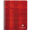Clairefontaine 882C Un quaderno a spirale - 16, 5x21 cm - 120 pagine a quadretti piccoli con margini - Carta Bianca 90g - copertina in carta laminata colore casuale