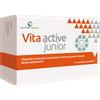 AQUA VIVA SRL Vita active junior Multivitaminico con minerali per i bambini e ragazzi dai 4 anni in su - Formato 30 tavolette