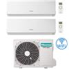 Hisense Climatizzatore Condizionatore Hisense New Comfort con Wifi R32 Dual Split Inverter 9000 + 18000 BTU con U.E. 3AMW62U4RJC Classe A++/A+