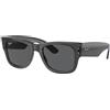 Ray Ban Occhiali da Sole RAY-BAN RB0840S MEGA WAYFARER 1406B1 Nero Trasparente