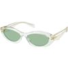 Prada Occhiali da Sole PRADA PR 26ZS 14R20E Verde menta traspare