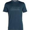Icebreaker Tech Lite Story Merino Short Sleeve T-shirt Blu S Uomo