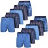 ROYALZ Boxer Uomo Intimo Cotone 100% Pacco da 10 Pantaloni a Quadretti 10 Set Pantaloncini Ragazzi Biancheria Intima di Larghezza, Dimensione:M, Colore:Set 021 (Paco da 10 - Multicolore)