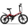 DUCATI Bici elettrica Ducati MG-20 Pieghevole 50.8 cm Nero/Rosso Magnesio