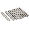 PATIKIL M8x60mm Doppia Estremità Filettata Perni Bullone, 10pz Metrico A2 Inox Acciaio Doppia Estremità Borchia Vite, Argento Tono