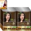 Herbishh Hair Color Shampoo for Gray Hair-Natural Hair Dye Shampoo with Argan Hair Mask-Travel size-Colors Hair in Minutes-Long lasting colour-10pack+1pack-Ammonia-Free (Dark Brown)