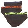 Emporio Armani Men's 3-Pack Bold Monogram Brief Slip Boxer, Black/Black/Black, L (Pacco da 3) Uomo