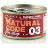 Natural Code Lattina Cane 03 Tacchino e Patate 90gr