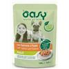 Oasy Umido Cane Straccetti in Salsa Adult Salmone e Patate Bustina 100gr