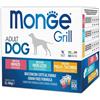 Monge Grill Dog Multipack Manzo Merluzzo Pollo e Tacchino 12pz