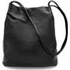 Woodland Leathers Borse a secchiello Hobo da donna di medie dimensioni in pelle vegana - Elegante borsa nera con cinghie lunghe, borse eleganti da donna firmate elegantemente spaziose (rosa)