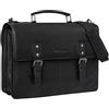 STILORD 'Bernd' Borsa Porta PC 15,6 Pollici Pelle Borse Valigetta 24 Ore Ventiquattrore Vintage Cartella Portadocumenti Uomo Donna da Ufficio, Colore:ossidiana nero