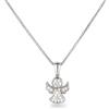 Schöner-SD Collana con ciondolo a forma di angelo custode, in argento 925, con catenina, Argento