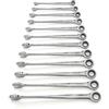 GEARWRENCH 85888 - Set di chiavi combinate a cricchetto, 12 pezzi, XL, 12 pezzi