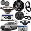 Alpine Evotuning Kit 4 Casse Altoparlanti Alpine Anteriori e Posteriori per AUDI A4 B8 da 2007-16