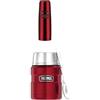 Thermos Leggero e Compatto Bottiglia, Acciaio Inossidabile, Cranberry Red Polished, 0,35 l + Thermos Speisegefäß Stainless King Edelstahl Lackiert Cranberry 0, 47 L