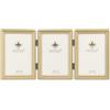 Lawrence Cornici Bead Border Design, 3.5x5 Triple, Oro Satinato