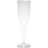 Papstar 12194 10 calici per Lo Champagne, PS 0,1 litro, ø 5,1 cm, 17 cm, Chiaro Un Pezzo
