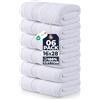 Utopia Towels - Set Di 6 Asciugamani Di Lusso, (41 x 71 CM) 100% Cotone Filato Ad Anello, Leggeri e Altamente Assorbenti Per il Bagno, i Viaggi, il Campeggio, l'hotel e La Spa (Bianco)