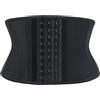 Atbuty Super Breve Torso Vita Allenatori Cincher Corsetto Pancia Shaper Dimagrante Lattice Trimmer Cintura, Nero (7'' Torso, Traspirante, 25 Osse), Small