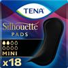 SCA HYGIENE PRODUCTS Tena Silhouette Mini Proteggi Slip Noir Assorbenti Offerta 4 Confezioni da 18 Pz (4x18)