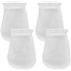 AYWFEY 4 calzini filtranti da 10,2 cm per 17,8 cm di lunghezza, 200 micron, calzini per acquario marino, sacchetti filtro per piscine, per acquari d'acqua dolce e salata, per acquari d'acqua dolce e