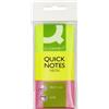 Q-Connect Q Connect - assortiti 40 x 50 mm Quick note pad riposizionabile, Neon