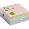 Q-Connect Connect Quick Notes Cube Green, Yellow, Blue & Pink