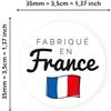 Avery - 140 etichette realizzate in Francia rotonde autoadesive - 35 mm - Carta riciclata - Made in France - 4 fogli A4 di adesivi fabbricazione francese per imprenditori