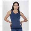 HEART and SOUL Canotta Sportiva Donna Modello Scratched Elements | Colore Blue Heather | Taglia M/L