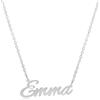 NADIR Collana Unisex Nome in Argento 925% Anallergico Made in Italy (Emma)