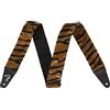 Fender, WILD ANIMAL PRINT STRAPS, TIGER Tracolla in poliestere per chitarra, Larghezza 5cm, Colore Tiger