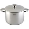 Wecook! Pentola in acciaio inox con coperchio e scala di misurazione integrata, Ø 30 cm, capacità di 14 litri. Compatibile con Tutte le Fonti di Calore, Inclusa l'Induzione