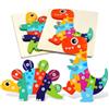 HOTUT Puzzle in Legno per Bambini, 2 Pezzi Legno Giocattoli, Giochi da Puzzle, Animali Montessori Giochi Bambino Educativi per Bambino Sopra i 1 Anni