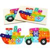 HOTUT Puzzle in Legno per Bambini, 2 Pezzi Legno Giocattoli, Giochi da Puzzle, Animali Montessori Giochi Bambino Educativi per Bambino Sopra i 1 Anni
