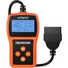 AUTOUTLET Tester Scanner OBD2 OBDII Dispositivo Diagnostica Auto Lettura dei codici Scanner con definizione DTC Multilingue Strumento Diagnostica Autoveicoli