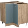 Vicco mobile ad angolo cucina R-line, Grigio-blu/Quercia dorata, 75.6 cm senza piano di lavoro