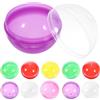 Vaguelly 50 Pz Capsule Riempibili Capsule per Distributori Automatici Sfera Pallina Sfera Plastica Palline Intrecciate Apribili Sfera Afferra Palline Gumball Artigli Macchine Premi