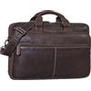 STILORD 'Noan' Cartella in Pelle Uomo Large Business 15.6 Inch Porta Laptop Borsa insegnante Borsa a tracolla Ufficio Vintage Borsa studente Uomini, Colore:torres - marrone