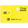 Things Mobile M2M SIM card Things Mobile con copertura globale e rete multi-operatore GSM/2G/3G/4G LTE, senza costi fissi, senza scadenza e tariffe competitive, con 10 € di credito incluso