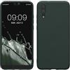 kwmobile Custodia Compatibile con Huawei P20 Cover - Back Case per Smartphone in Silicone TPU - Protezione Gommata - verde muschio
